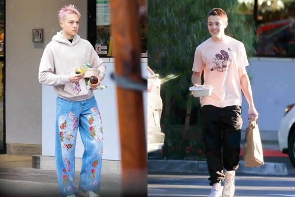 布拉德皮特儿子粉发